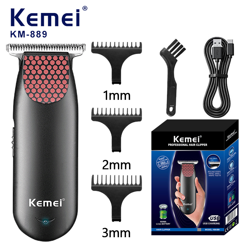 Mens Grooming Kit Bag - Kemei 889 professionnel poche sans fil