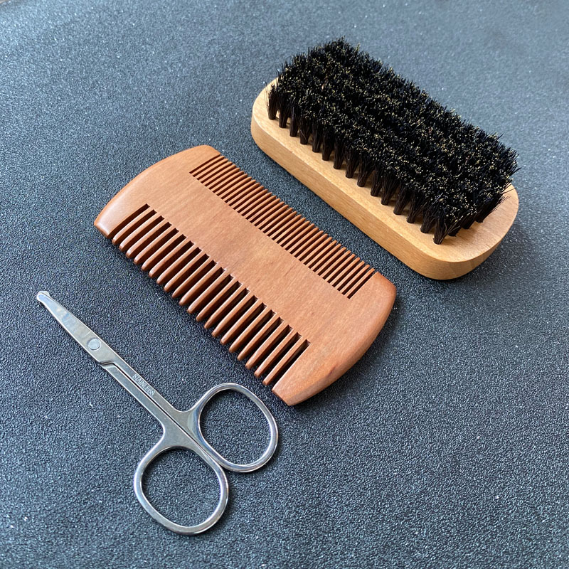 Mens Grooming Kit Bag - Ensemble de toilettage pour barbe pour