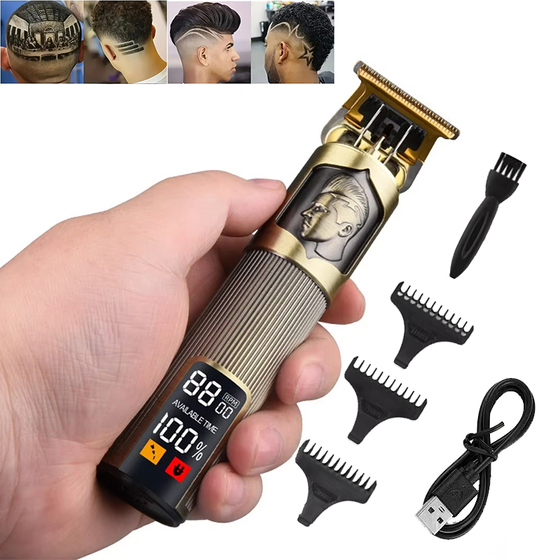 Mens Vintage Grooming Kit - Tondeuse à cheveux électrique professionnelle T9