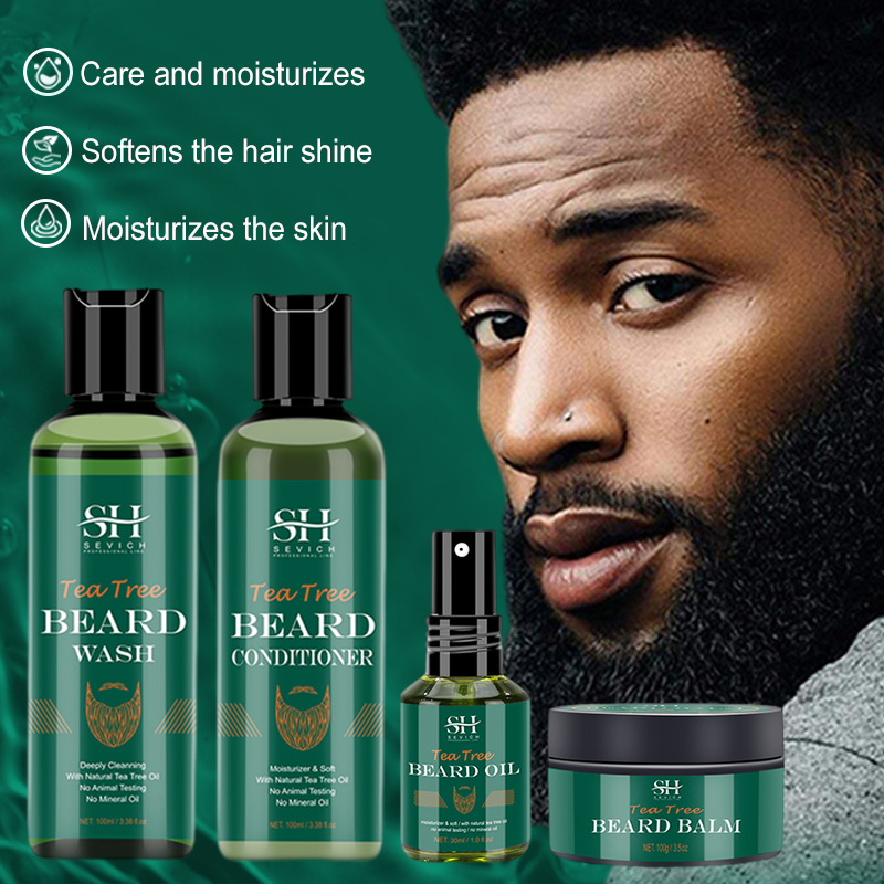 Ingrown Hair Serum - Ensemble d'huile de barbe d'arbre à