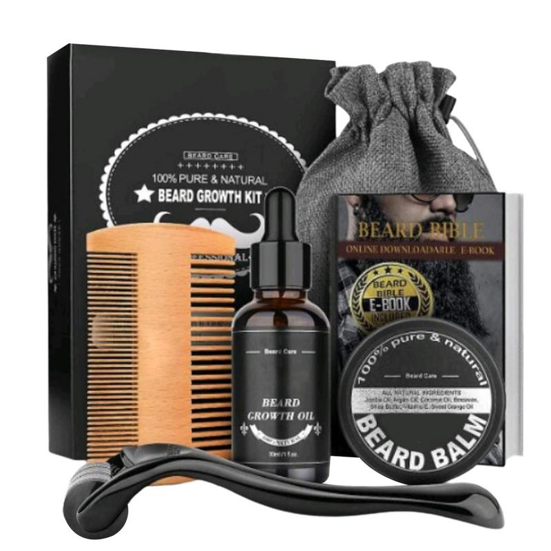 Mens Grooming Kit Bag - 5 pièces hommes barbe Barba toilettage