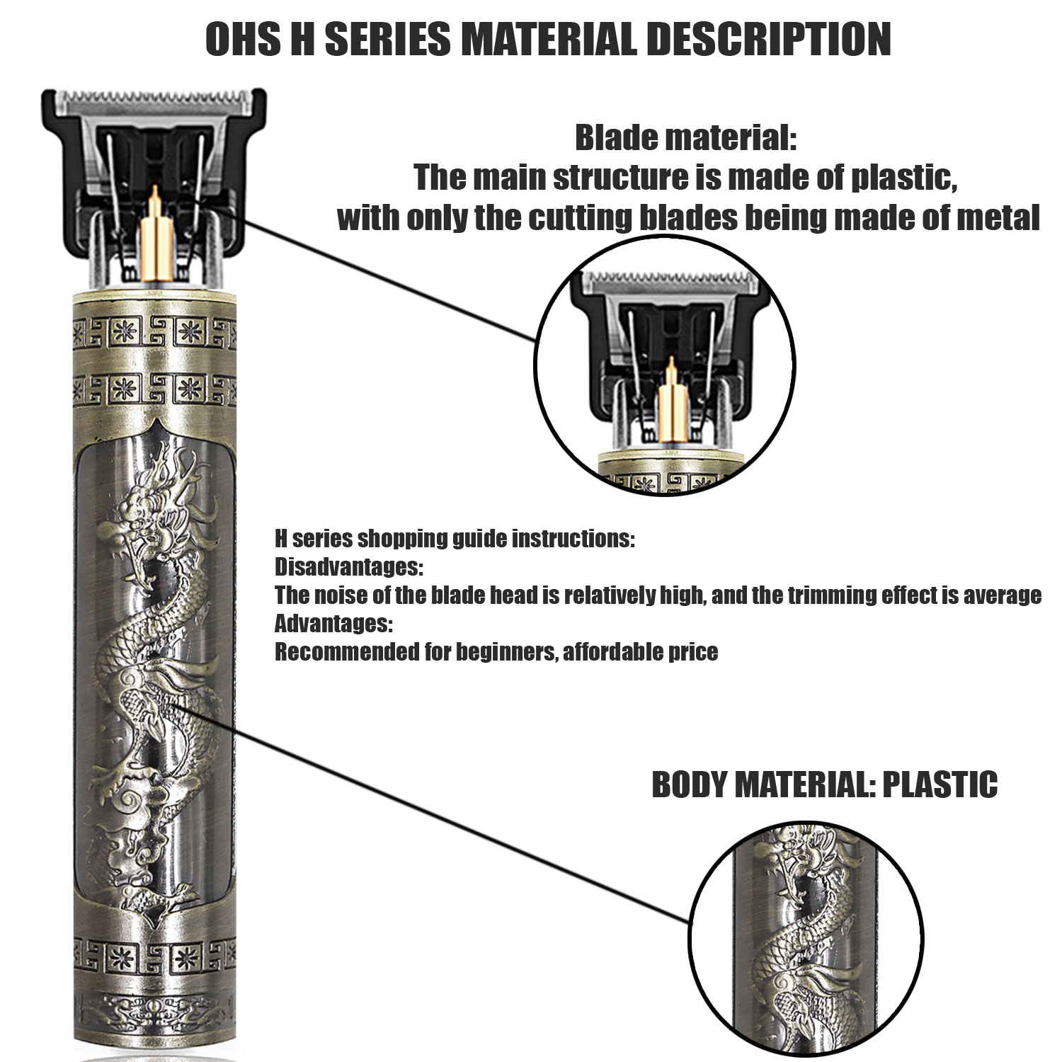 OHS Rechargeable Vintage T9 sa - Mens Vintage Grooming Kit avis et prix
