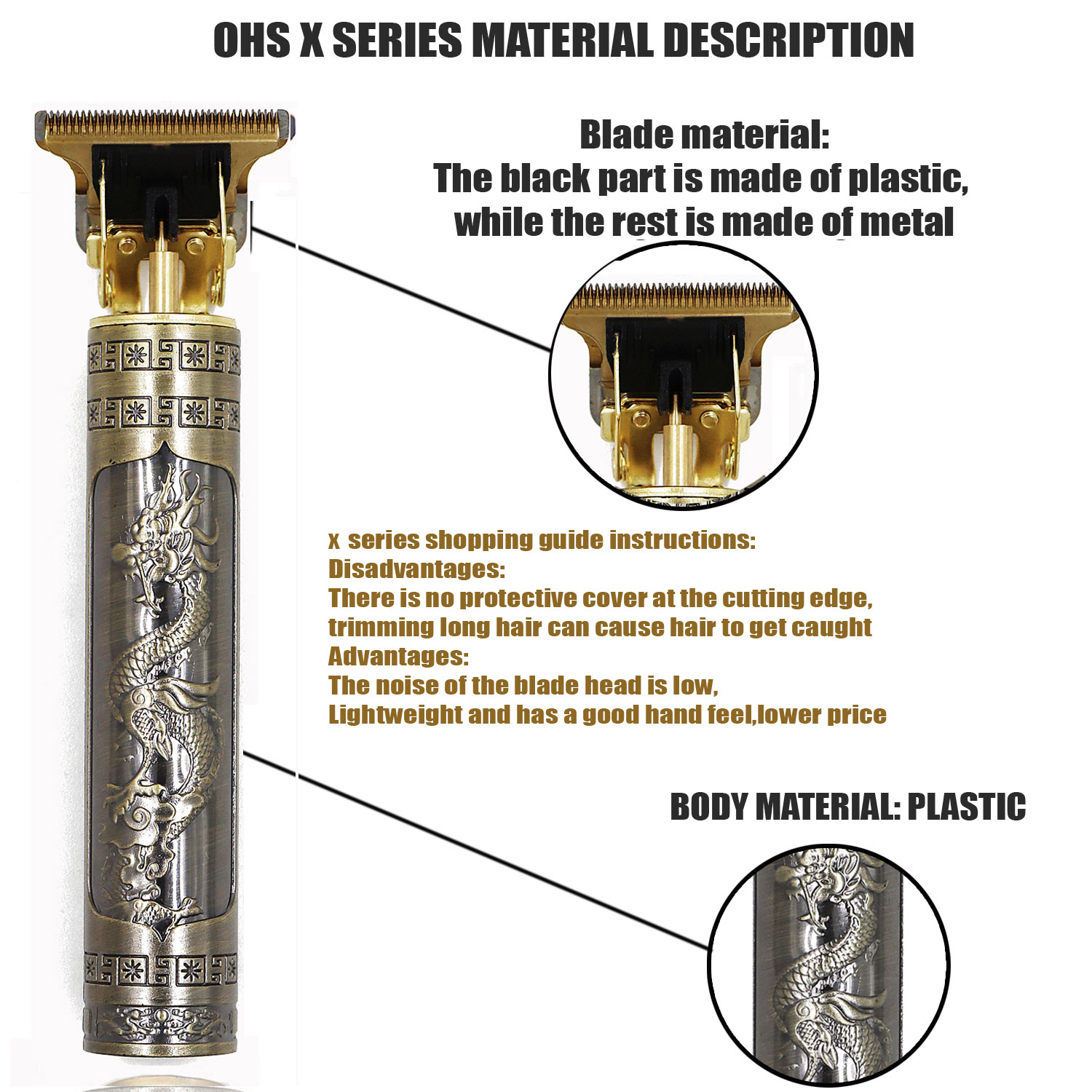 OHS Rechargeable Vintage T9 sa - Mens Vintage Grooming Kit avis et prix