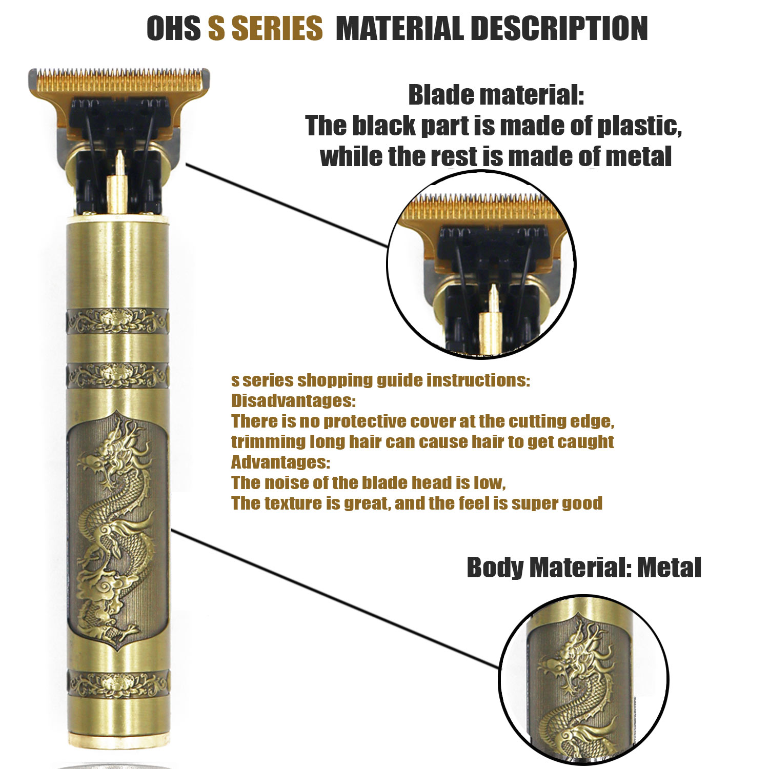 OHS Rechargeable Vintage T9 sa - Mens Vintage Grooming Kit avis et prix